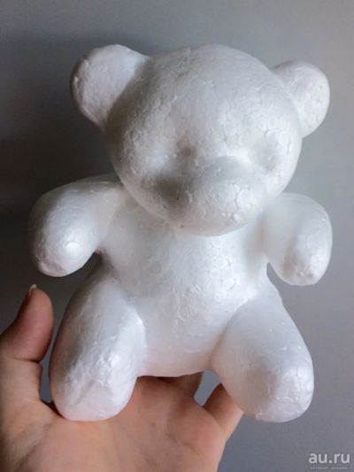 Лот: 12998577. Фото: 1. Медведь из пенопласта (заготовка... Другое (ручная работа)