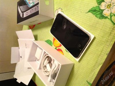 Лот: 2424492. Фото: 1. Продам iphone 4 32gb (официально... Смартфоны