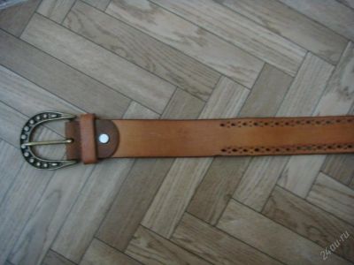 Лот: 89651. Фото: 1. ремень кожаный. Ремни, пояса