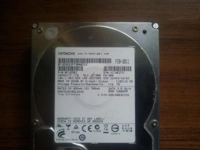 Лот: 3048940. Фото: 1. hdd 1tb 1. Жёсткие диски (HDD)
