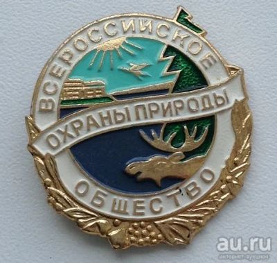 Лот: 16313955. Фото: 1. Значок Всероссийское общество... Сувенирные