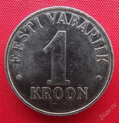 Лот: 2580323. Фото: 1. Лот (№2364) 1 крона 1995 (Эстония... Страны СНГ и Балтии