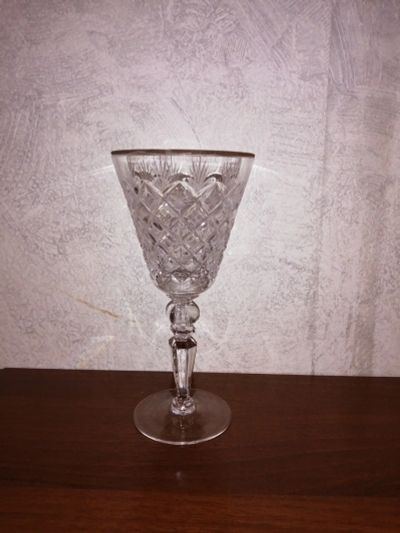 Лот: 14963439. Фото: 1. Старинный большой фужер, хрусталь... Кружки, стаканы, бокалы