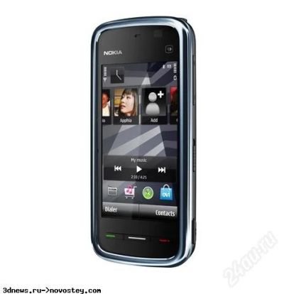 Лот: 1548032. Фото: 1. Nokia 5230 Navi, Black Chrome... Смартфоны
