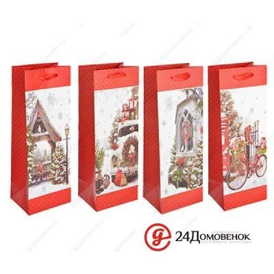 Лот: 12724838. Фото: 1. СНОУ БУМ Пакет подарочный, 12... Гирлянды, шарики, новогодние аксессуары
