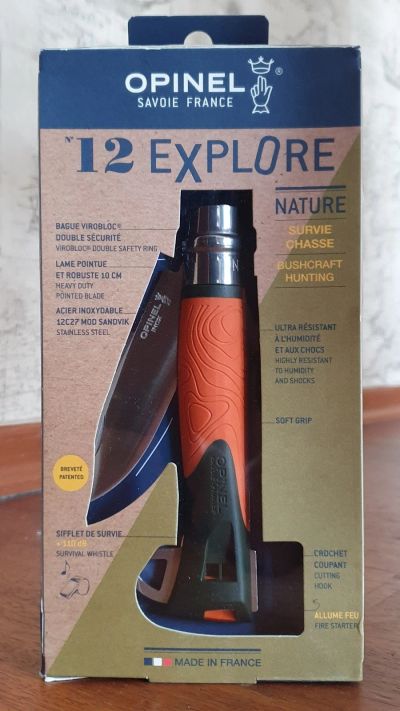 Лот: 17795559. Фото: 1. Нож Opinel 12 Explore. Ножи, топоры