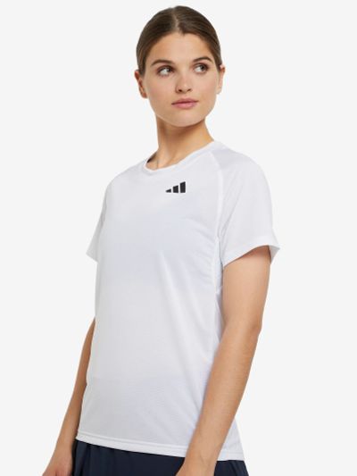Лот: 22406919. Фото: 1. Футболка женская adidas, Белый. Другое (спортивная одежда)