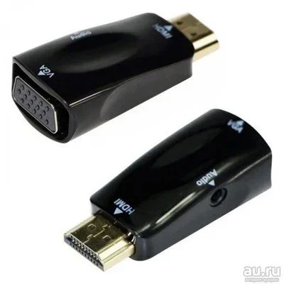 Лот: 15293982. Фото: 1. Переходник папа HDMI - мама VGA... Шлейфы, кабели, переходники