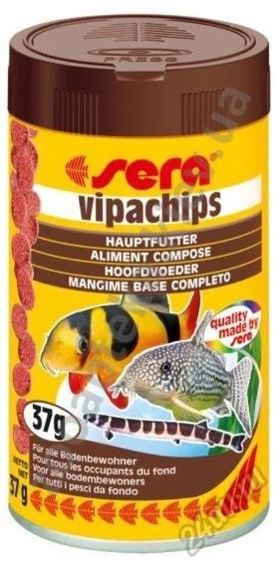 Лот: 5708145. Фото: 1. Sera Vipachips - корм-чипсы Сера... Корма