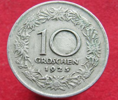 Лот: 15045653. Фото: 1. Австрия 10 грошей, 1925г. Остальные страны