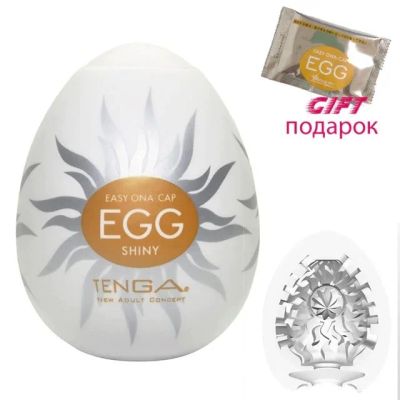 Лот: 16098392. Фото: 1. Мастурбатор "Tenga egg shiny... Игрушки