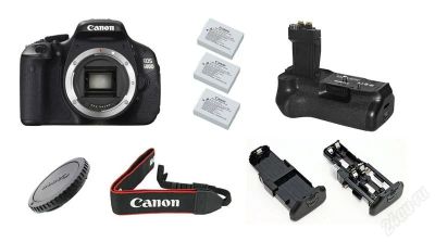 Лот: 2925476. Фото: 1. Canon 600D + Canon BG-E8 + Canon... Цифровые зеркальные
