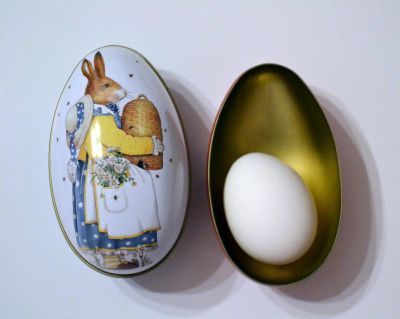 Лот: 3888436. Фото: 1. сувенирное пасхальное яйцо-коробочка... Сувенирные мелочи