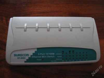 Лот: 1481147. Фото: 1. Switch SureCom EP-808X. Маршрутизаторы (роутеры)