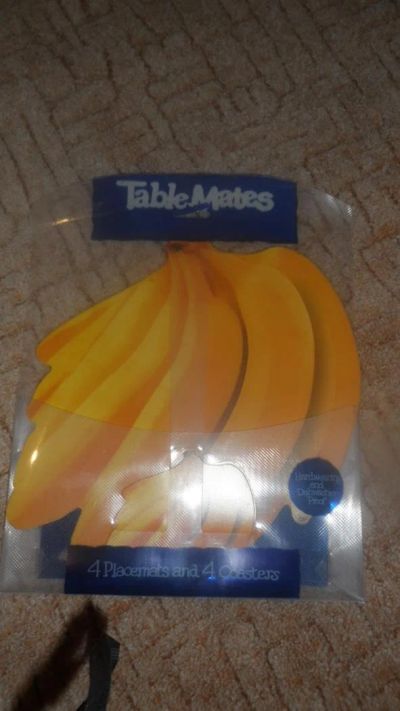 Лот: 3820882. Фото: 1. набор термосалфеток бананы. Другое (предметы интерьера)