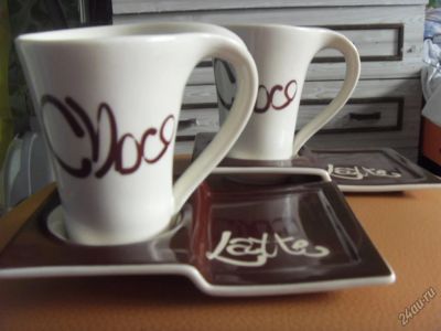 Лот: 9762536. Фото: 1. Оригинальная чайная пара для кофе... Сервизы, наборы посуды