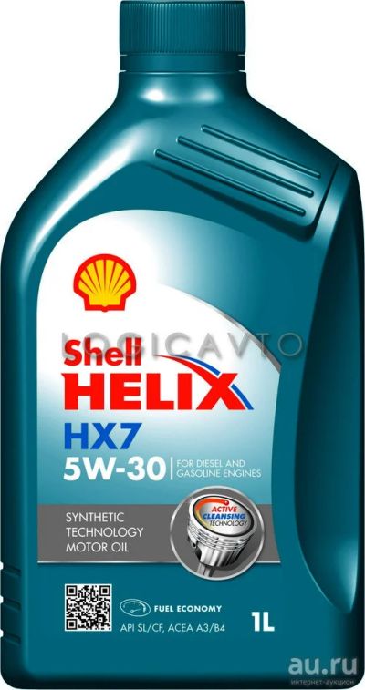 Лот: 10203993. Фото: 1. Shell Helix HX7, 5W-30, 1L. полусинтетика. Масла, жидкости