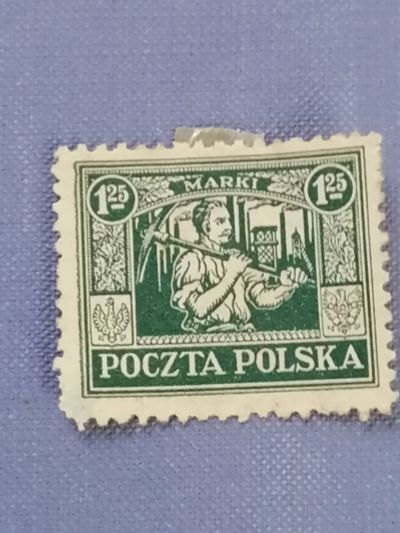 Лот: 23551691. Фото: 1. Марка "Шахтёр". Польша 1922 год. Марки