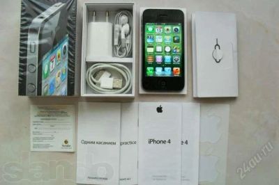 Лот: 2409431. Фото: 1. iPhone 4 8 Гб Гарантия до ноября... Смартфоны