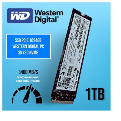 Лот: 24570992. Фото: 1. Western Digital 1TB SSD PC SN730... SSD-накопители