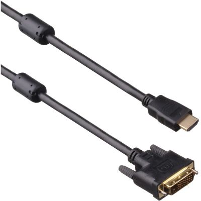Лот: 24949056. Фото: 1. Кабель HDMI(m) - DVI(m) 1.8м ExeGate... Шлейфы, кабели, переходники