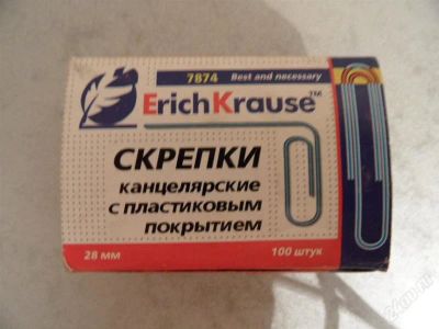 Лот: 1447728. Фото: 1. скрепки цветные. Другое (канцелярские и офисные товары)
