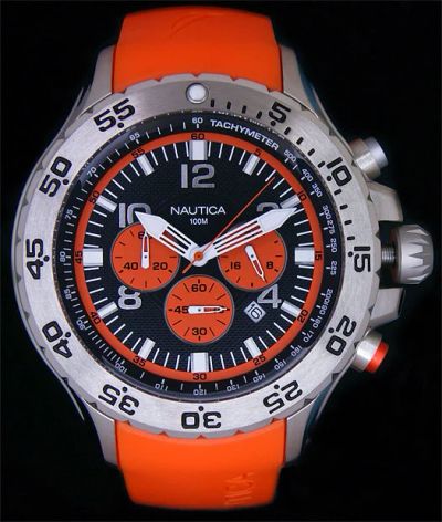 Лот: 3756226. Фото: 1. ЧАСЫ Nautica orange!!!!. Оригинальные наручные часы