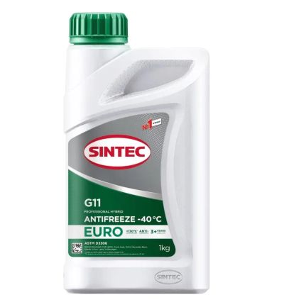 Лот: 25810103. Фото: 1. Антифриз Sintec Euro G11 зеленый... Масла, жидкости
