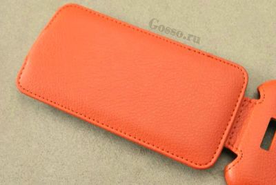 Лот: 2945991. Фото: 1. Чехол Книжка HTC Desire SV оранжевый... Чехлы, бамперы