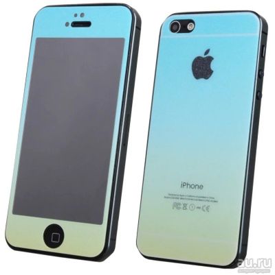 Лот: 12878839. Фото: 1. Защитная пленка iPhone 5/5S Комплект... Защитные стёкла, защитные плёнки