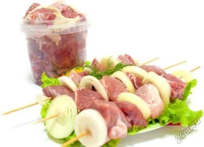 Лот: 5691192. Фото: 1. Шашлык маринованный из свиной... Мясо, птица, яйцо
