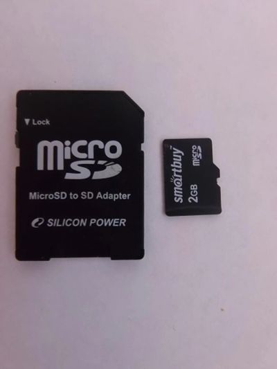 Лот: 10011509. Фото: 1. Карта памяти MicroSD и адаптер... Карты памяти