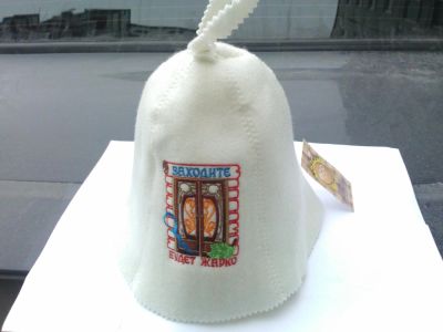 Лот: 6284634. Фото: 1. Колпак для бани и сауны шапка... Банные принадлежности