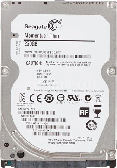 Лот: 9510344. Фото: 1. Жёсткий диск для ноутбука sata... Жёсткие диски (HDD)