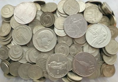 Лот: 19695391. Фото: 1. Монеты СССР 2 килограмма лотом. Россия и СССР 1917-1991 года