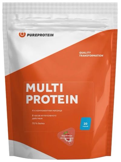 Лот: 9802747. Фото: 1. Multi Protein NEW 600 гр. PureProtein... Спортивное питание, витамины
