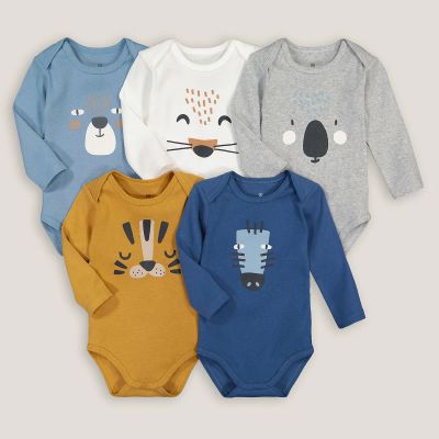 Лот: 24222200. Фото: 1. Комплект из 5 боди с LaRedoute. Ползунки, распашонки, слипы