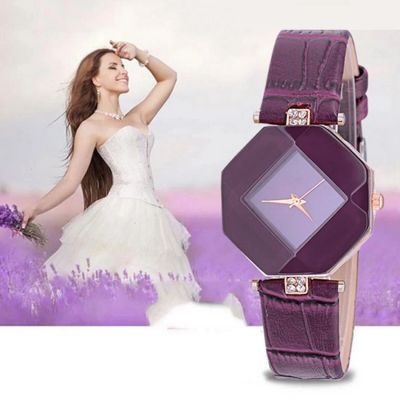 Лот: 9446199. Фото: 1. Стильные женские фиолетовые часы... Другие наручные часы