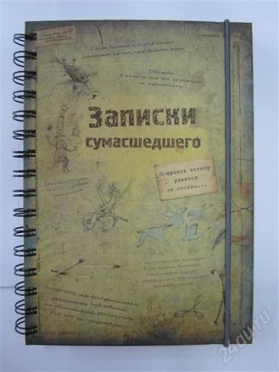 Лот: 2603765. Фото: 1. Ежедневник "Записки сумасшедшего... Записные книжки, ежедневники, блокноты