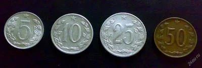 Лот: 1266588. Фото: 1. Чехословакия набор 4 монеты 1962-74... Европа