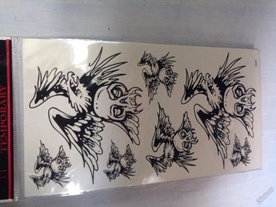 Лот: 5614342. Фото: 1. Наклейка, тату "орел и череп". Другое (дети растут)