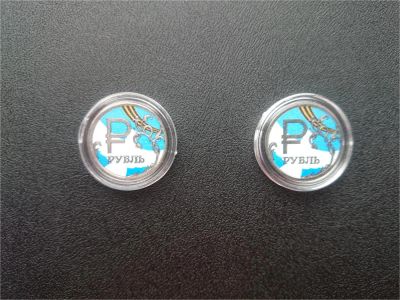 Лот: 6861954. Фото: 1. Цветной 1 рубль 2014г - Голубь. Открытки, конверты