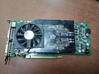 Лот: 10592390. Фото: 1. PCI-E видеокарта GeForce 9600GT... Видеокарты