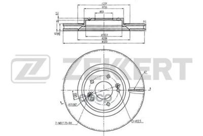Лот: 21853569. Фото: 1. Bs-6204 Zekkert Диск Торм. Перед... Другое (автозапчасти)
