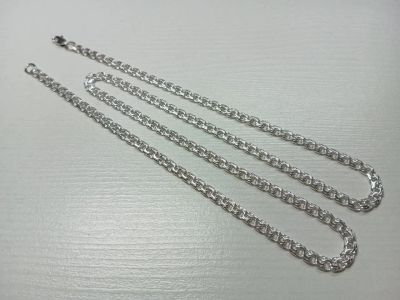 Лот: 25046845. Фото: 1. Серебряная цепь "Бисмарк". Вес... Цепочки