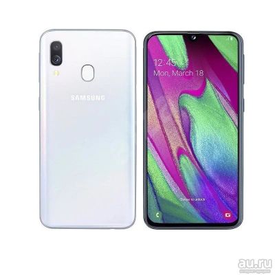 Лот: 15593023. Фото: 1. Samsung Galaxy A40 4/64gb Белый... Смартфоны