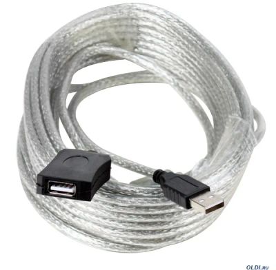 Лот: 5020829. Фото: 1. Удлинитель USB2.0 AmAf 15 м Удлинитель... Шлейфы, кабели, переходники