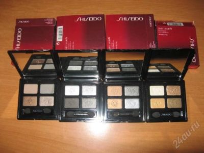 Лот: 912400. Фото: 1. Тени Shiseido 4цв. Унисекс парфюмерия