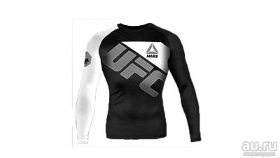 Лот: 15197900. Фото: 1. Рашгард ufc (серый). Одежда для боевых искусств