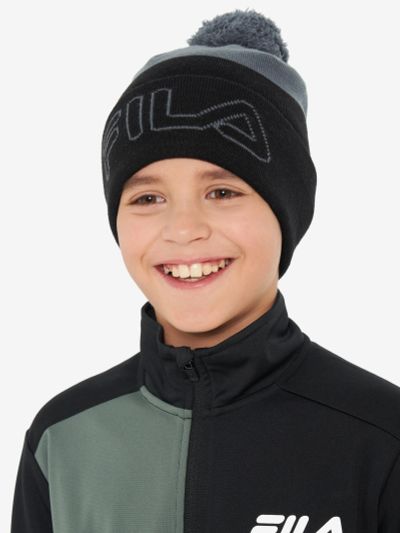 Лот: 23525757. Фото: 1. Шапка для мальчиков FILA, Серый. Другое (спортивная одежда)